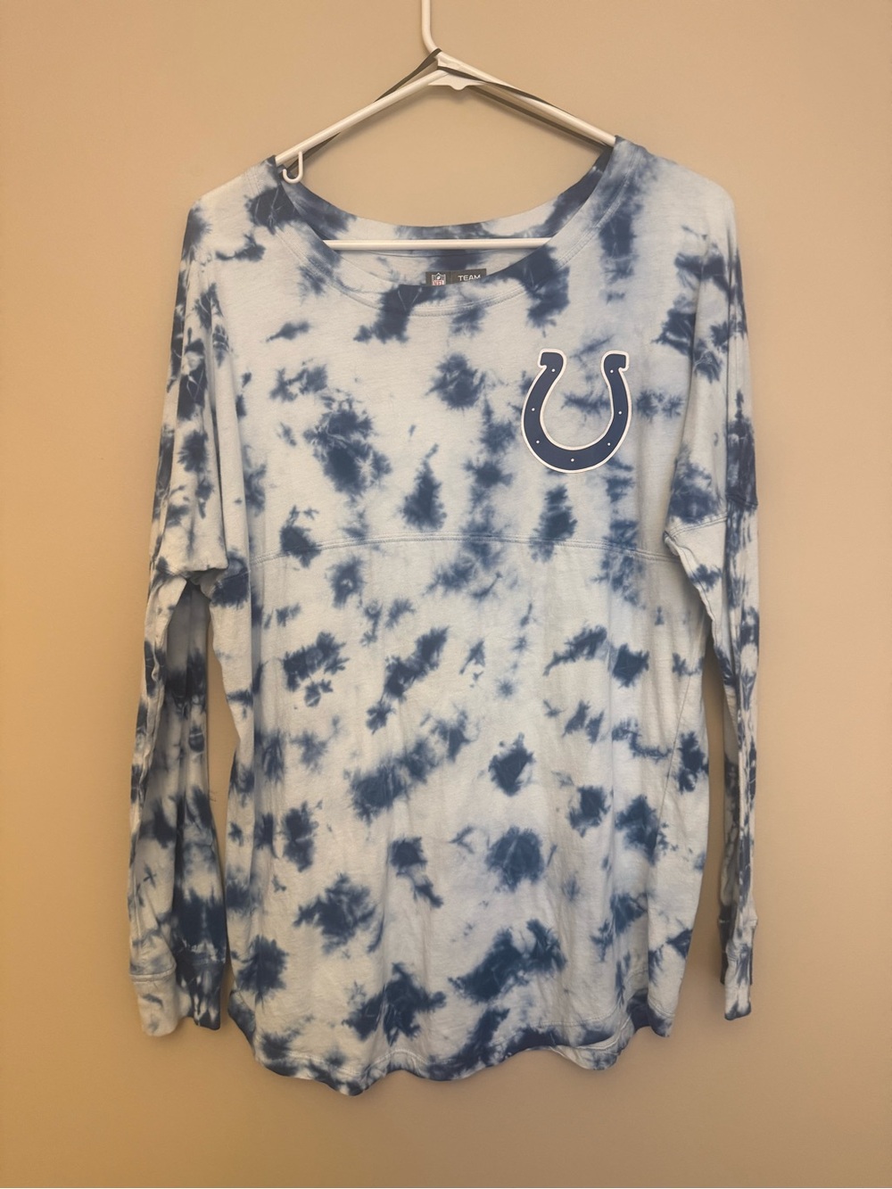 Indianapolis Colts Women’s Blue Tie-Dye Long Sleeve Tee